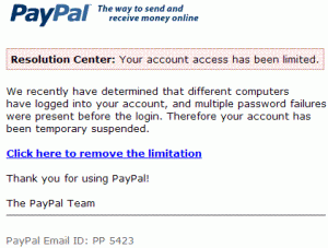 PayPal Phishing Scam